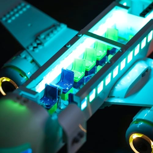 LED Light Set for LEGO Passenger Airplane 60367 - Copper Line