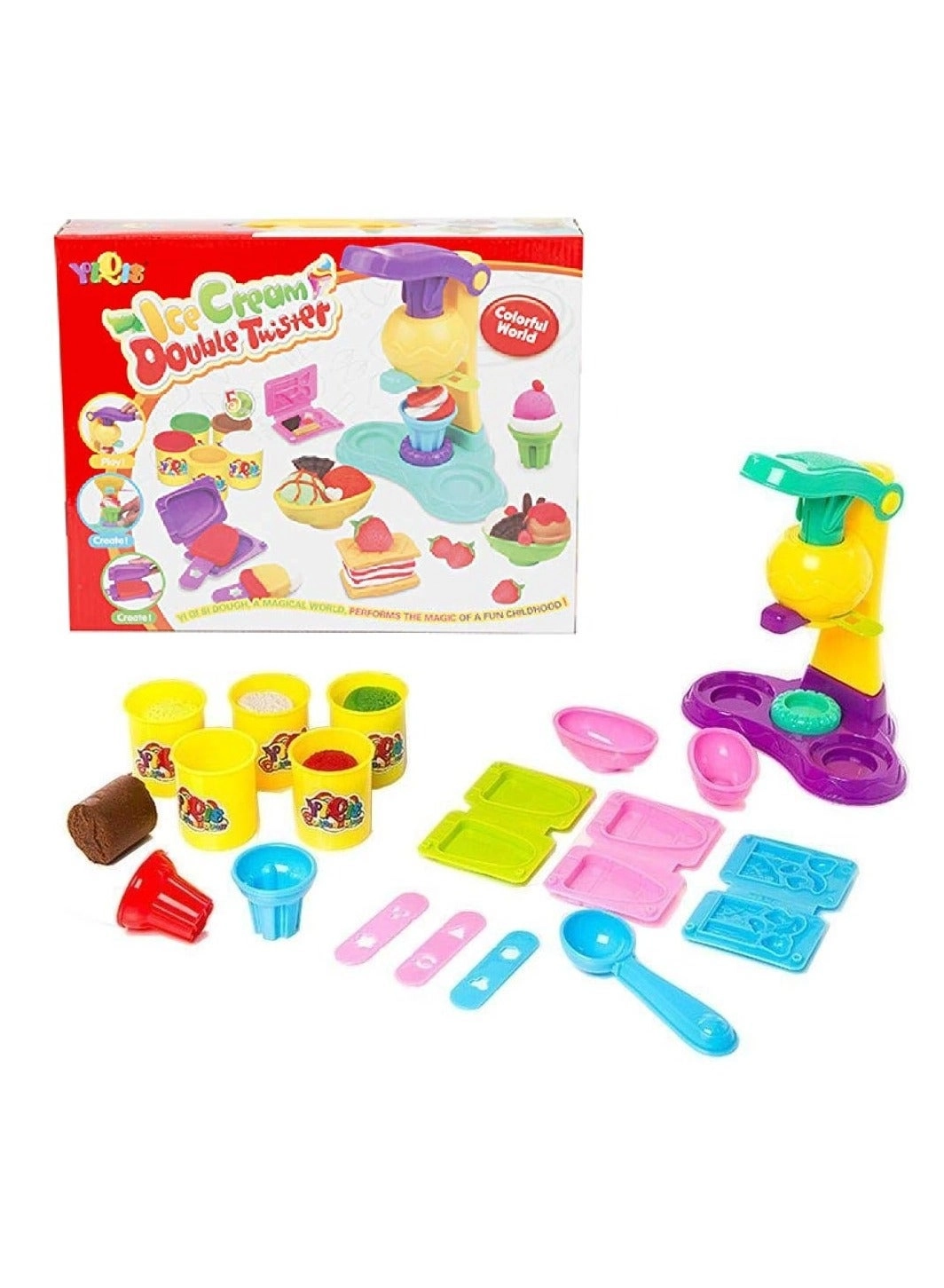 Generic Double Twister Ice Cream Modeling Clay Machine - 3 years +