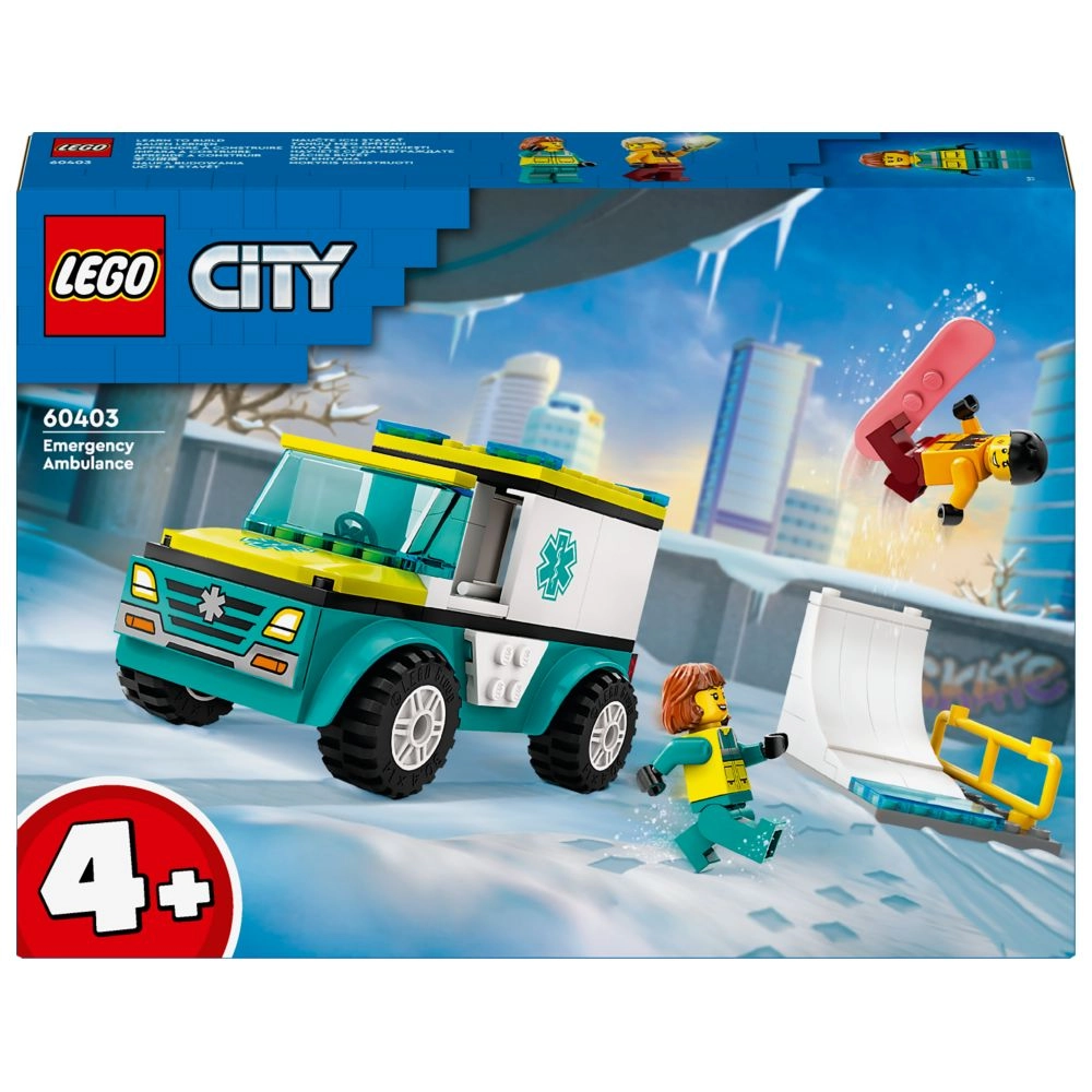 LEGO City Emergency Ambulance and Snowboarder (60403)