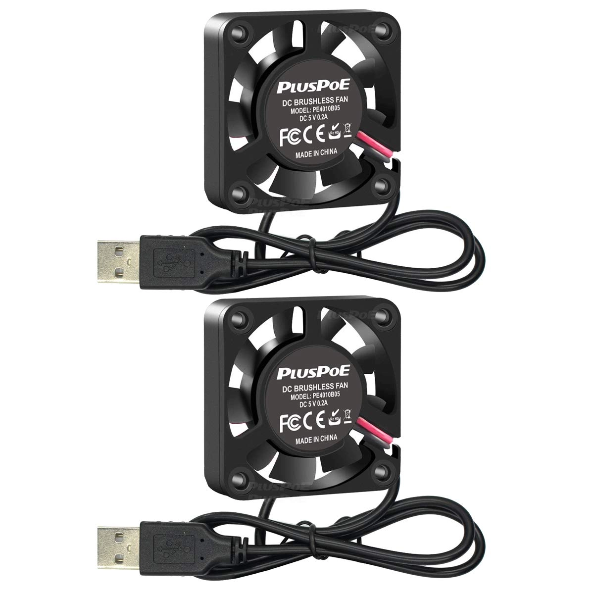 Small Computer Fan - 2-Pack 40mm