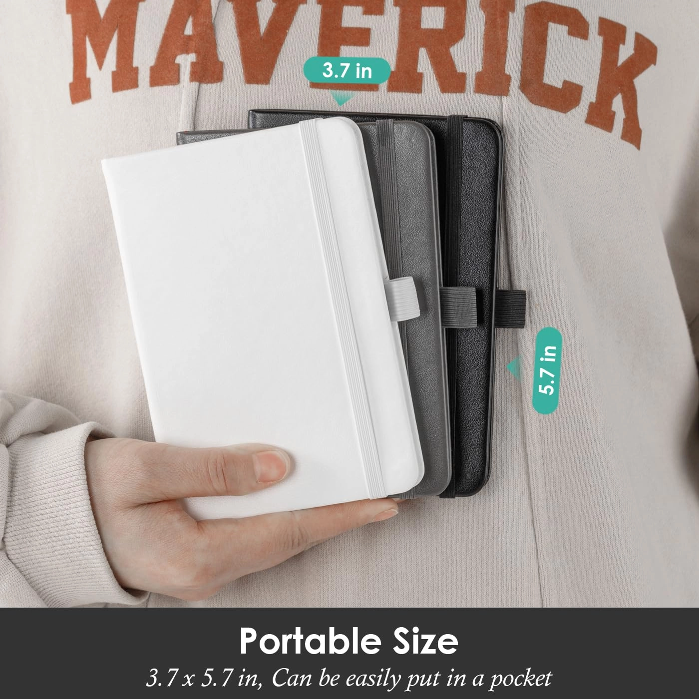 Small Notebook Journal - 68 Sheets 3 Pack Ruled