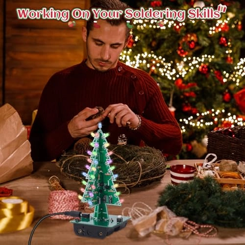 Xmas Tree Soldering Kit Electronics - 15 years+ 36 pieces