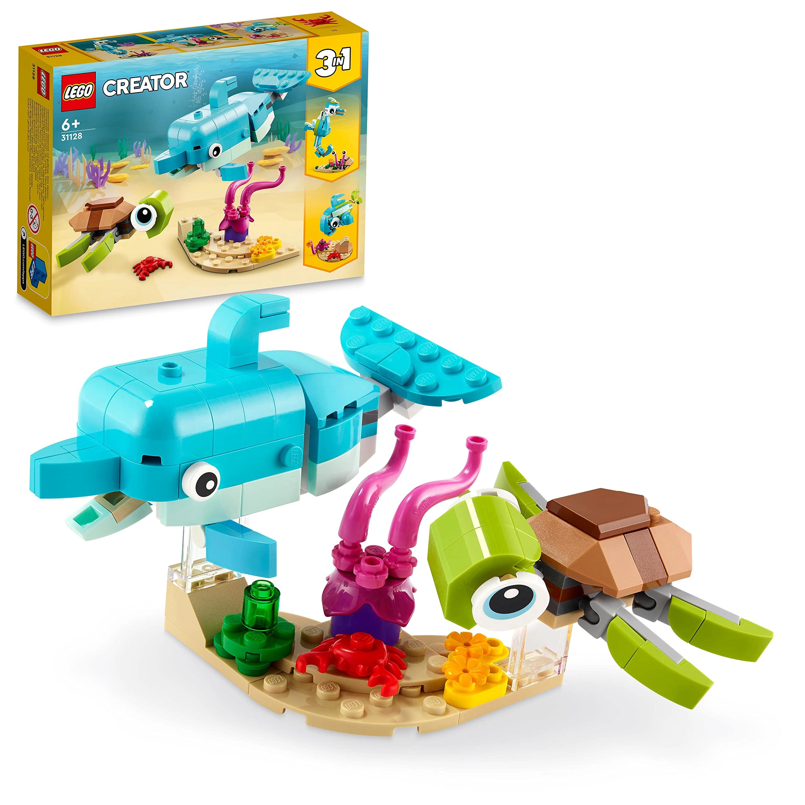 Creator 3in1 Dolphin and Turtle (31128) - Ages 6+