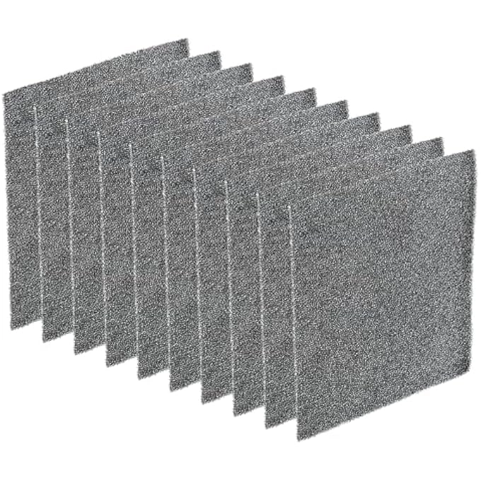 rayihni FILTER FOAM SPONGES - 120MM 10 PACK BLACK