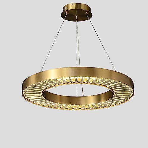 Crystal Chandelier - Golden tricolor light 100*38*30cm