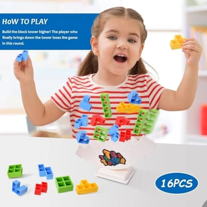 TETRA TOWER BALANCE GAME - 16 pcs