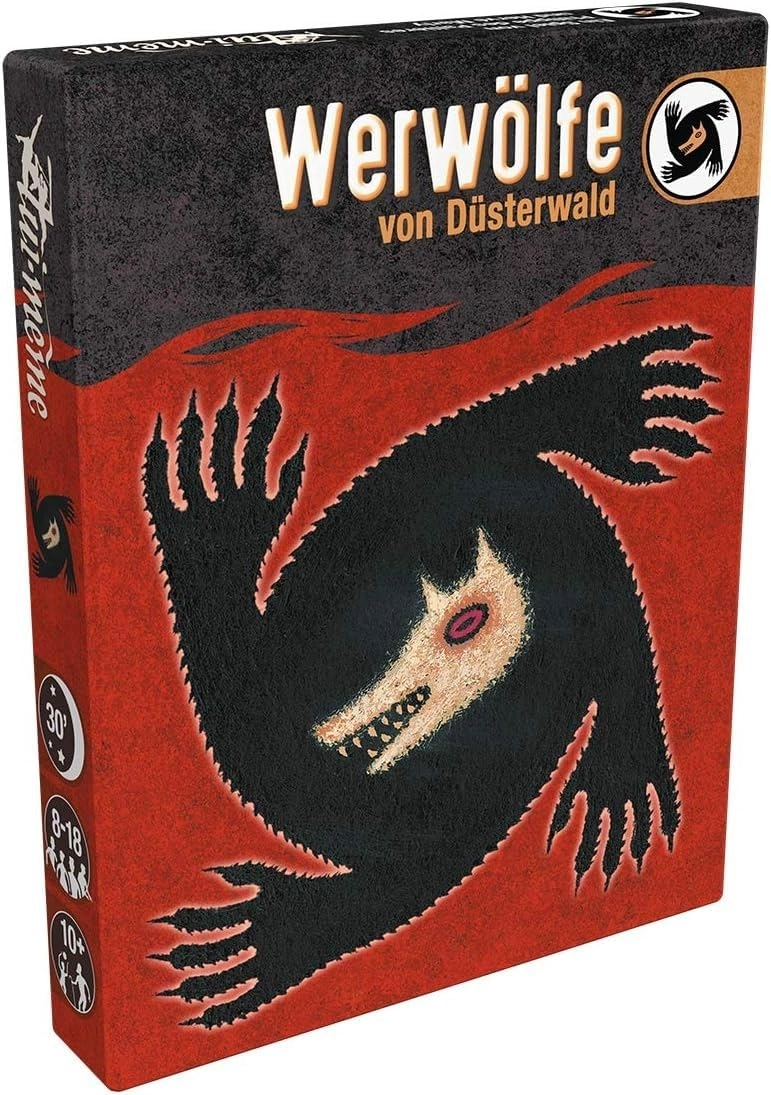Asmodee Werewolves of Düsterwald - German Adult 24 cards.