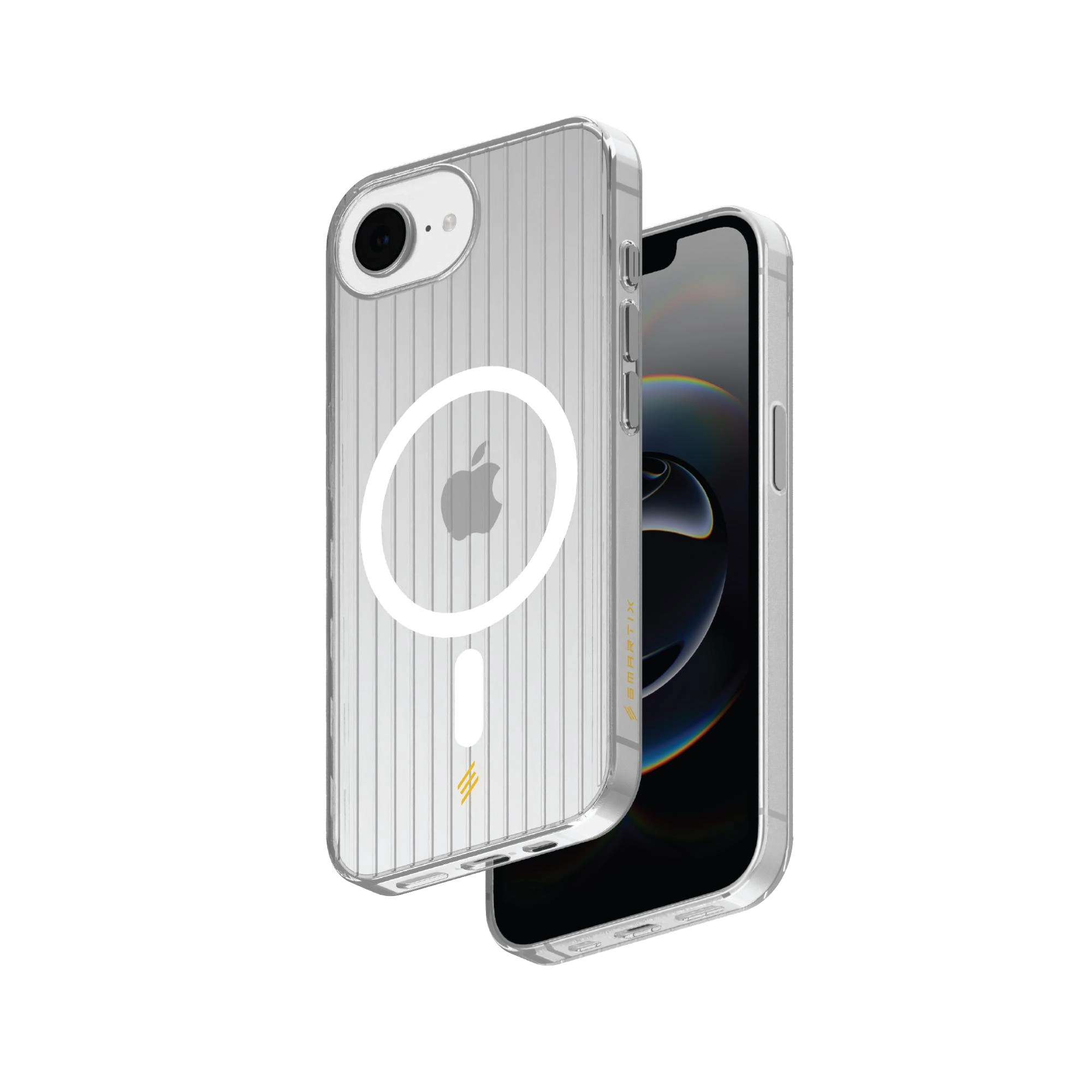 Magnetic Groove Clear Case for iPhone 16E
