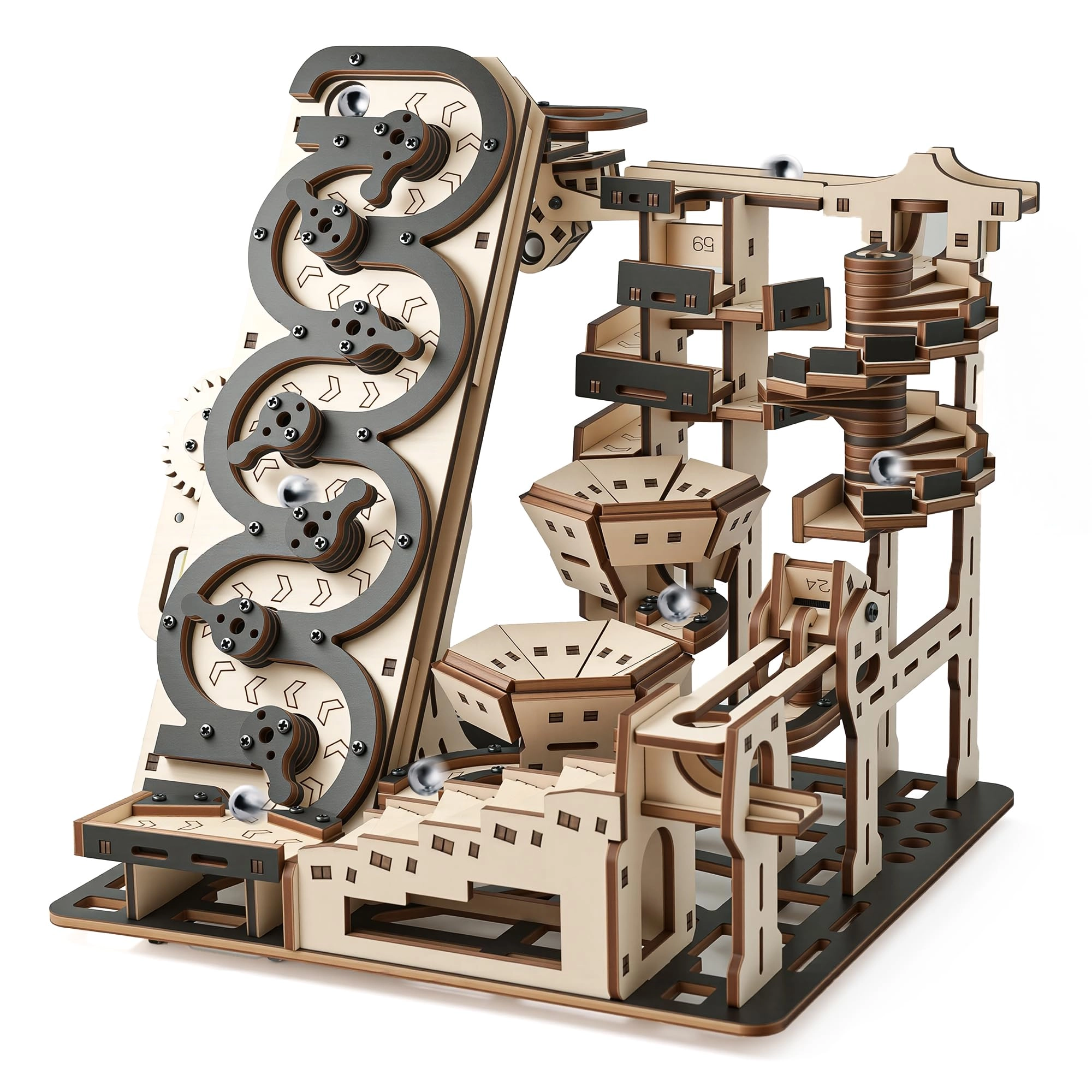 wdpintu Rolling Ball Maze Kit - Intermediate