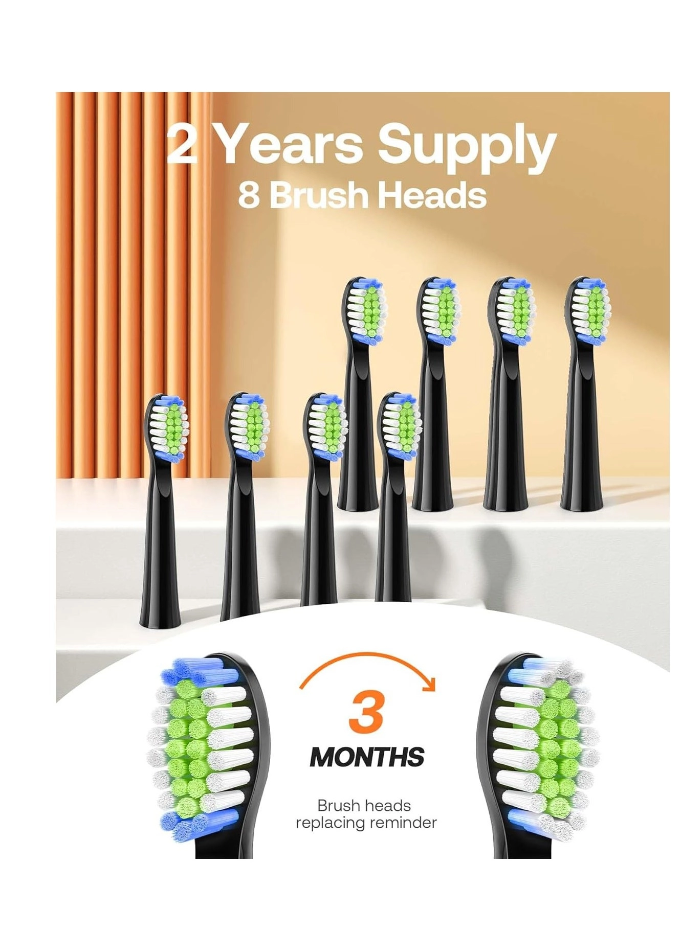 D2 - 40000 movements per minute 8 Replacement Heads 5 Modes