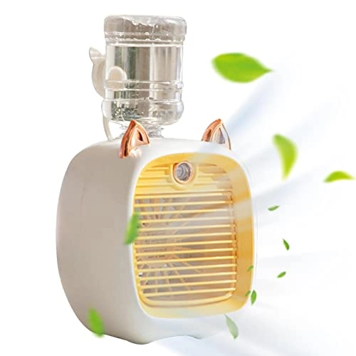 Air Conditioner Fan - Yellow 3-Speed Portable