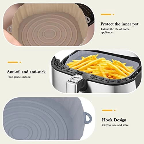 Air Fryer Basket - Food Grade Silicone 5 Pcs