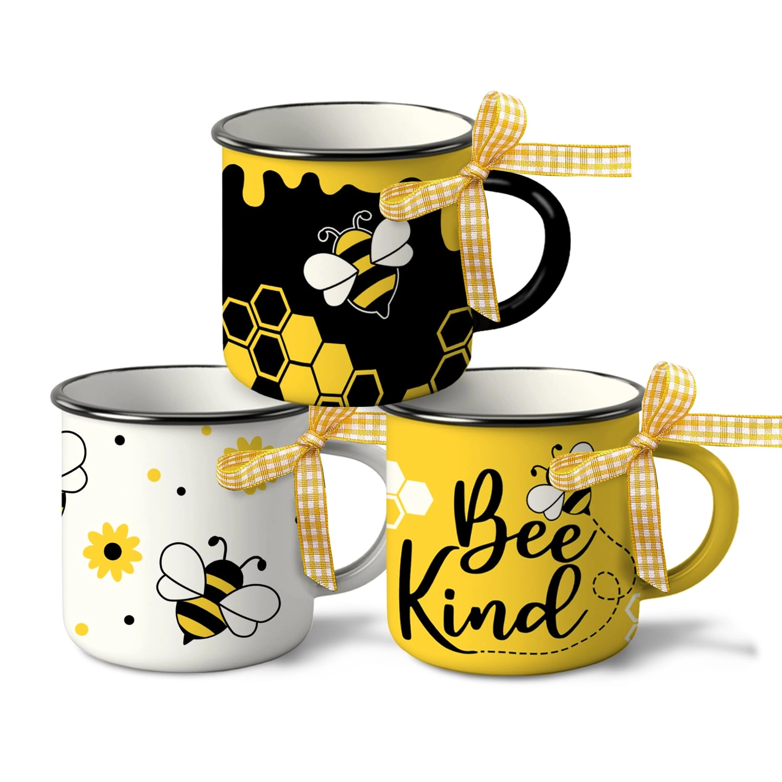 paayna Bumble Bee Themed Mini Coffee Mug - 3 pcs