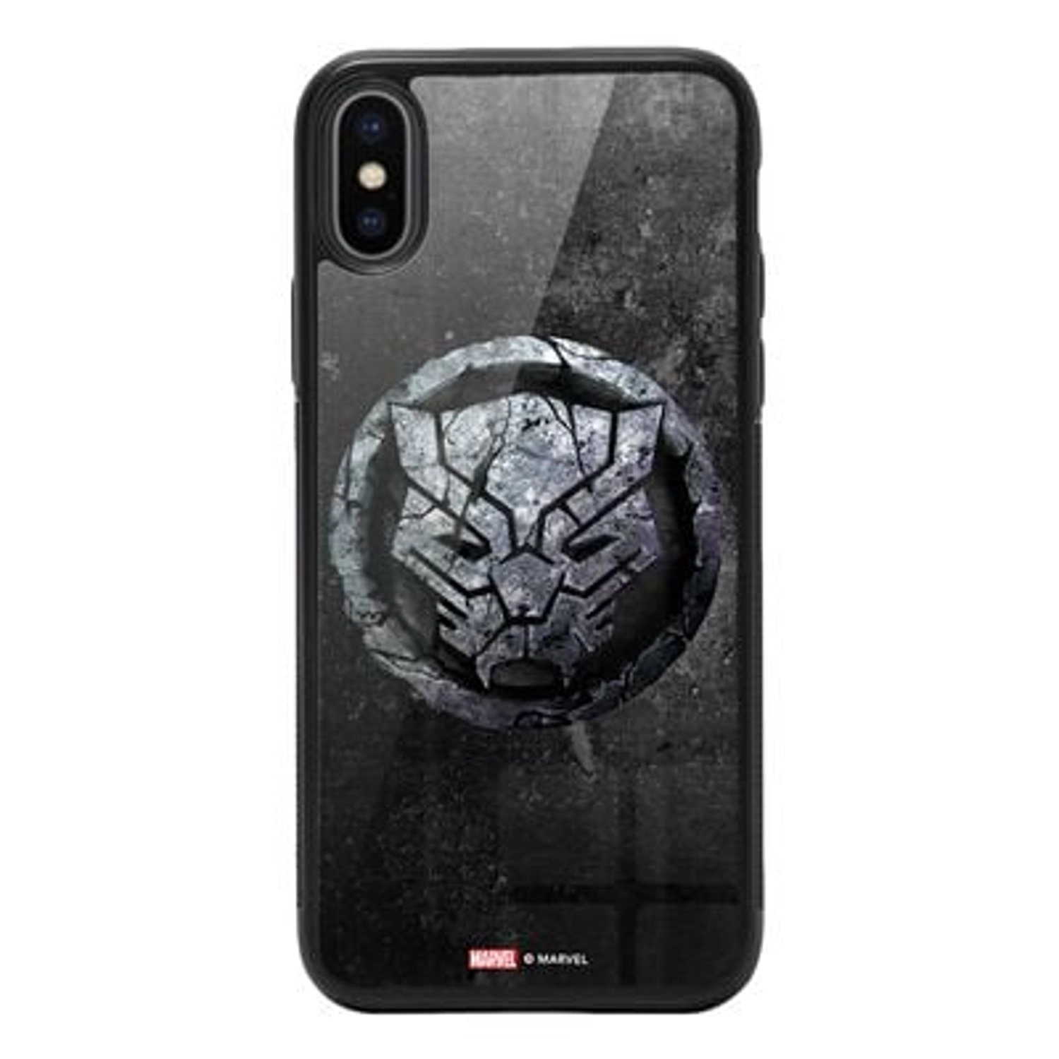 Black Panther logo iPhone XS Cover Back Case for iPhone Xs