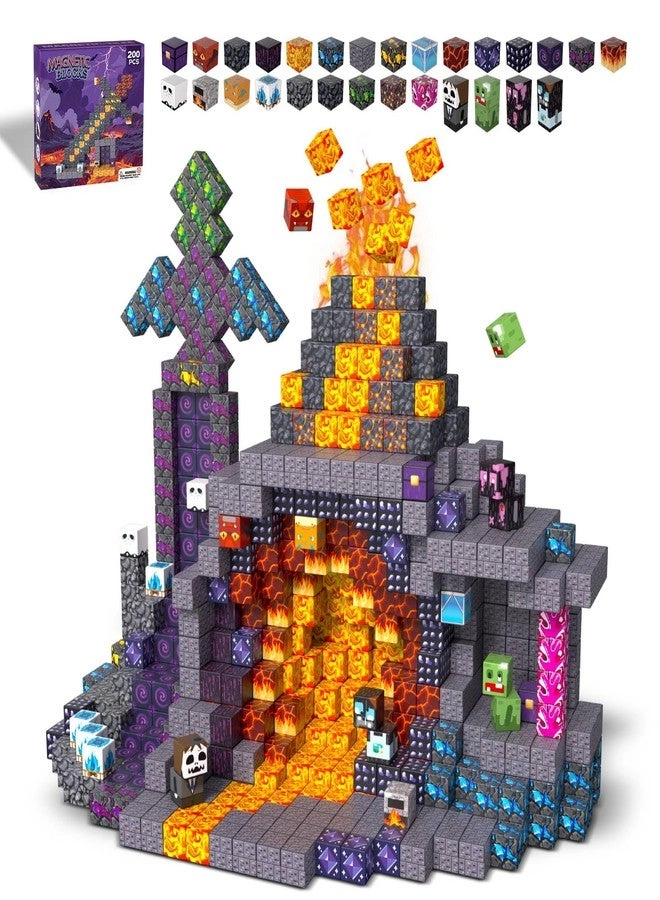 apyr aoma Magnetic Building Blocks - 200 pcs