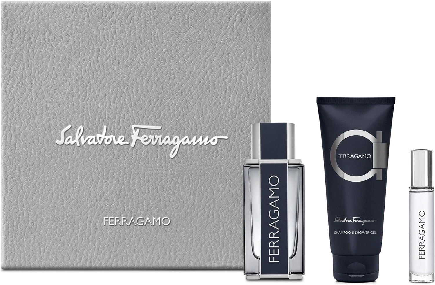 SALVATORE FERRAGEMO Ferragamo Men - Eau De Toilette 100ml + Shower Gel - 100ml + Eau De Toilette Mini - 10ml