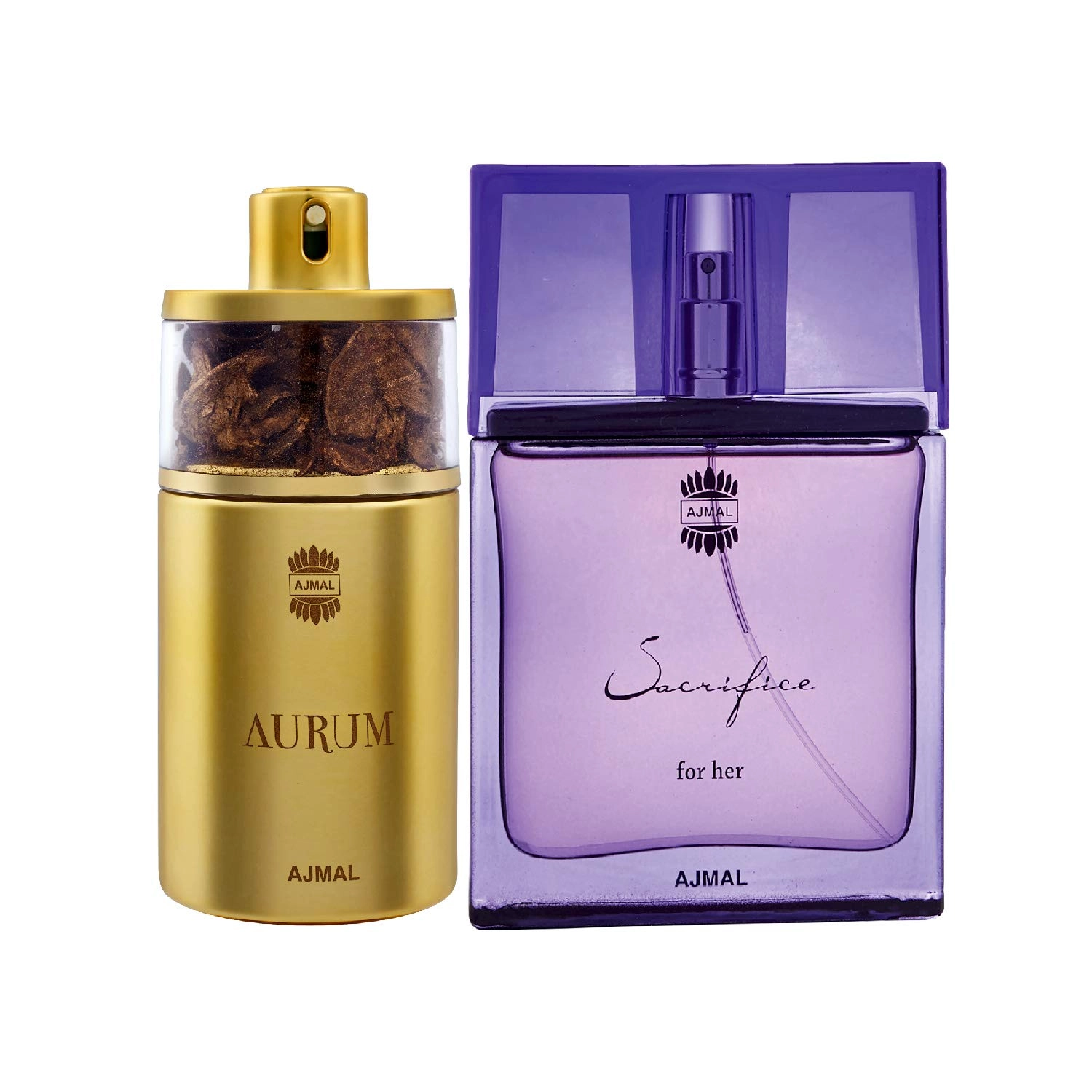 Ajmal Perfume Aurum Eau de Parfum - 75ml + Sacrifice for Her Eau de Parfum - 50ml