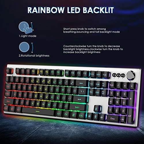 RGB Backlit Gaming Keyboard - Wired