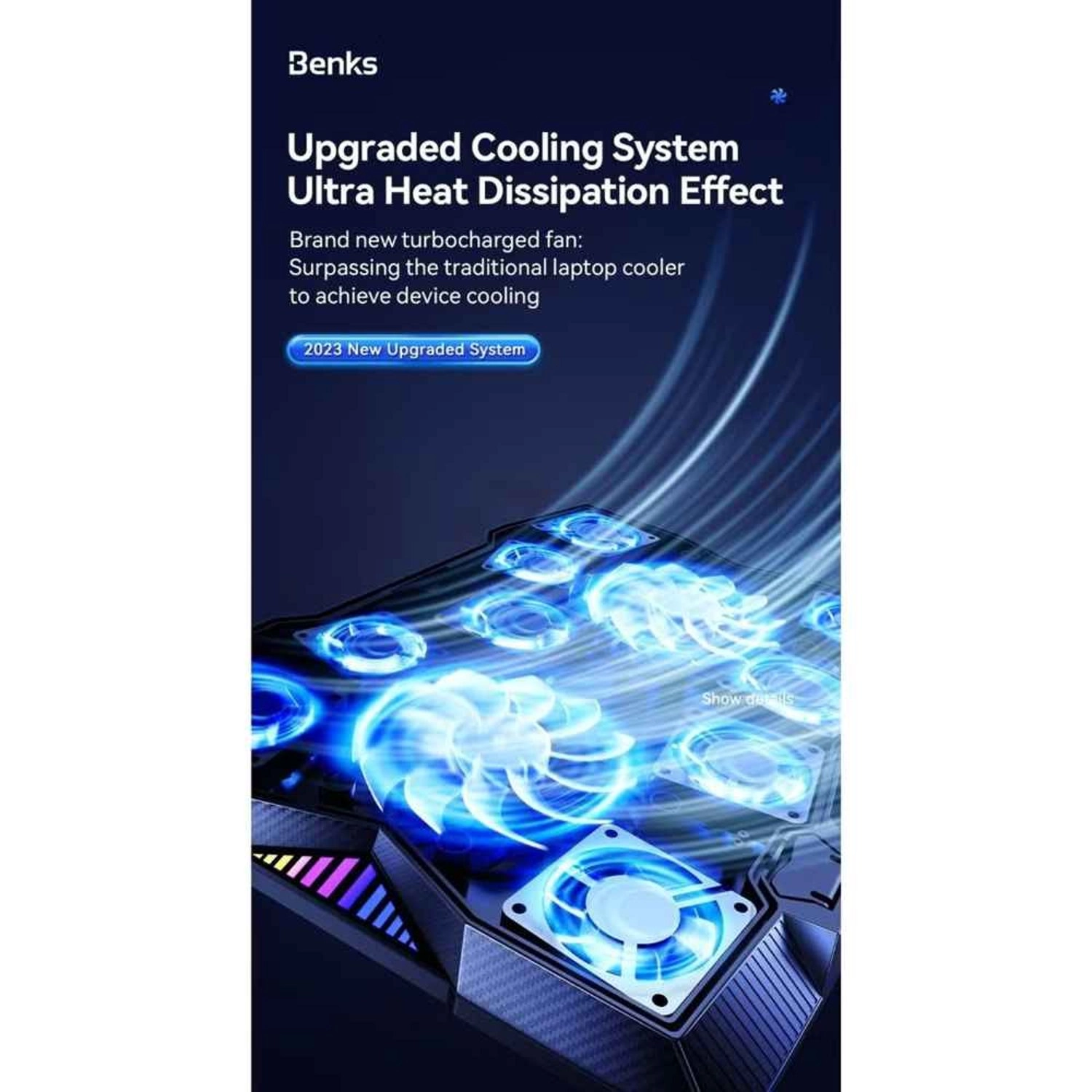 SR08 - Cooling Pad RGB 4600RPM