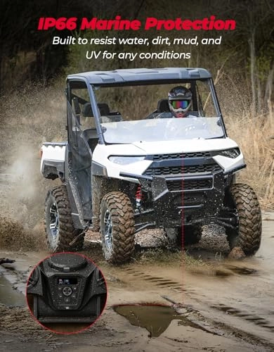 UTV 3-Speakers Sound System - 5.25" Stereo