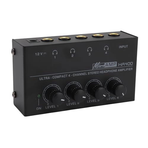 Headphone Amplifier - 4 Channel High Power US Plug