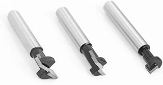 Wilsnsun Router Keyhole Bits - 5/16, 3/8, 1/2 Inch 1/4 Inch 3Pcs