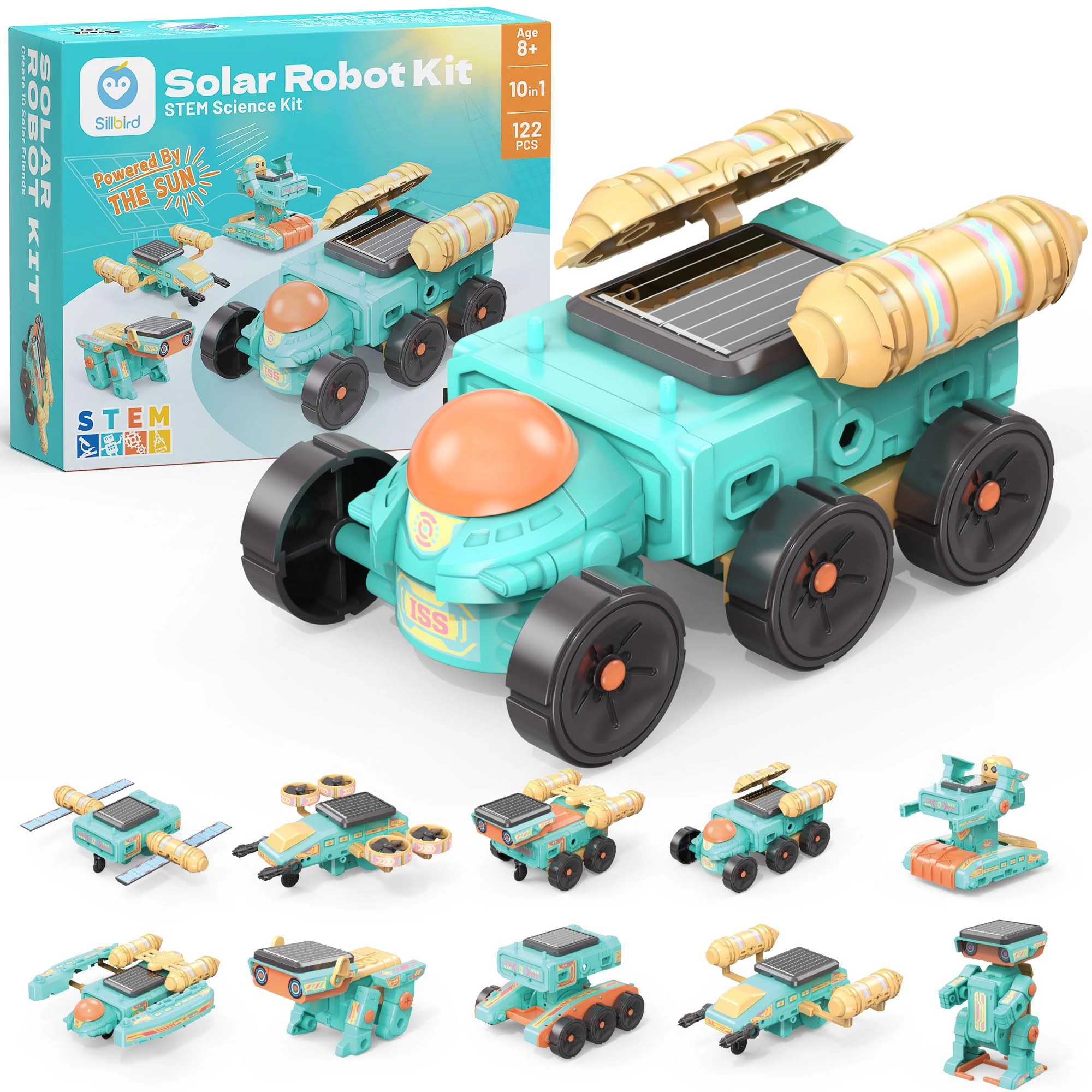 Sillbird 10-in-1 Solar Robot Kit Physics and Engineering - 8-14 years 112 pieces