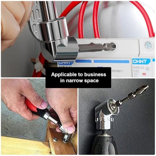 105 Degree Drill Adaptor - 2pcs 1/4" Hex Shank Magnetic