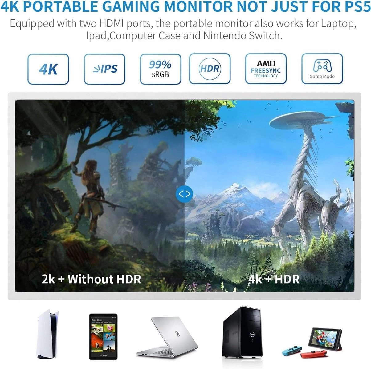 Portable Monitor - 15.6 Inches 3840x2160