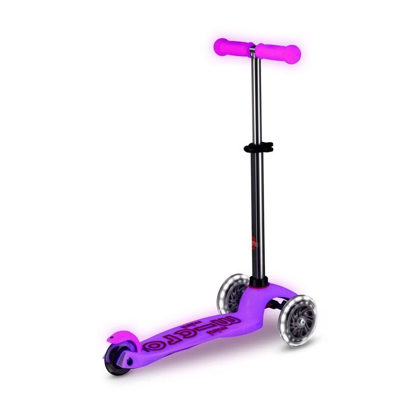 Mini Deluxe 3-Wheel Kick Scooter – 120/85 mm LED