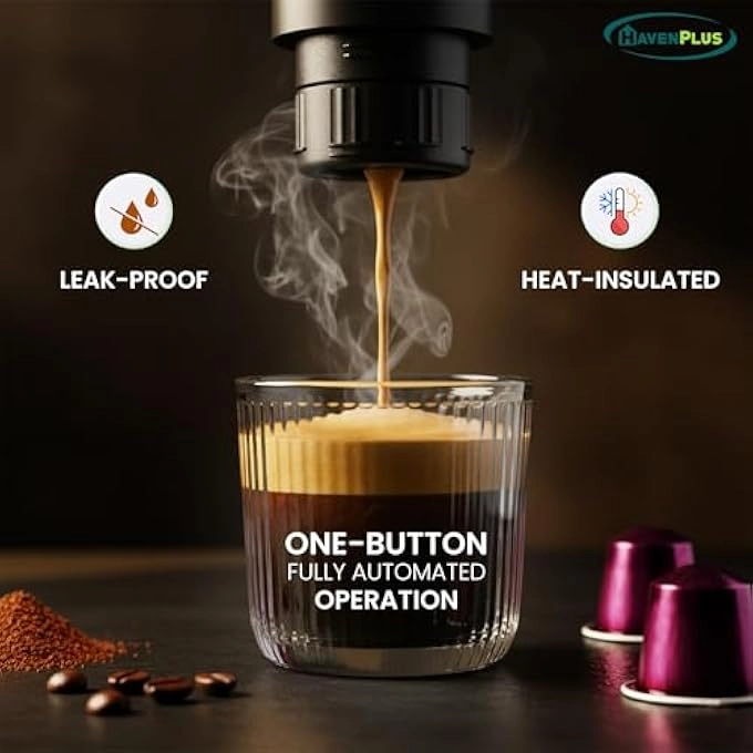 Portable Espresso Machine Rechargeable 15-Bar 7500mAh 152992