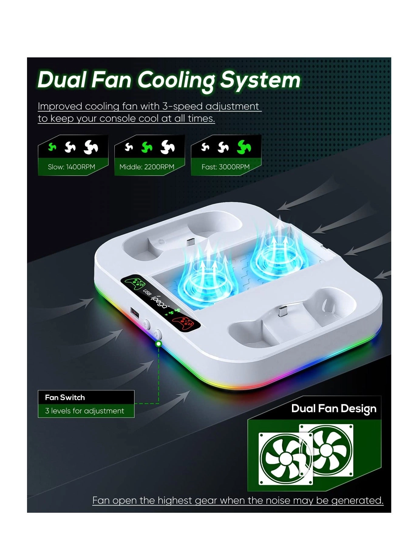 Cooling Fan Stand - Type-C Xbox Series S