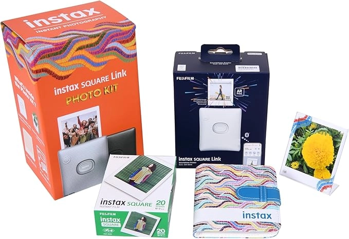 Fujifilm INSTAX Square Link - Portable Instant Photo Printer Gift Box