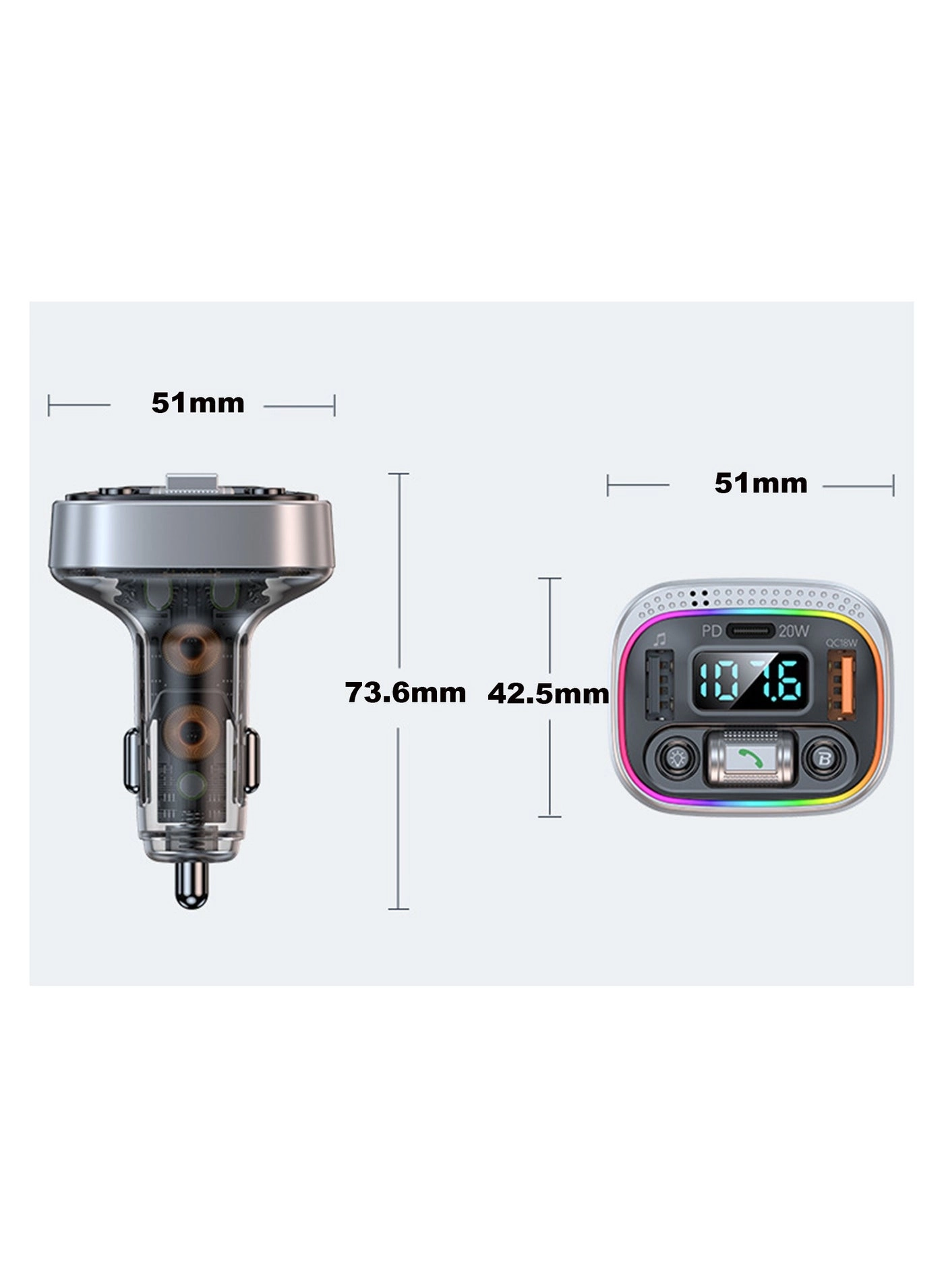 Bluetooth Adapter for Car - V5.0 Type-C