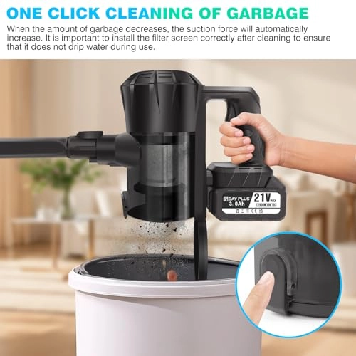 Cordless Vacuum Cleaner - Wall Hanging Stick 45 Mins