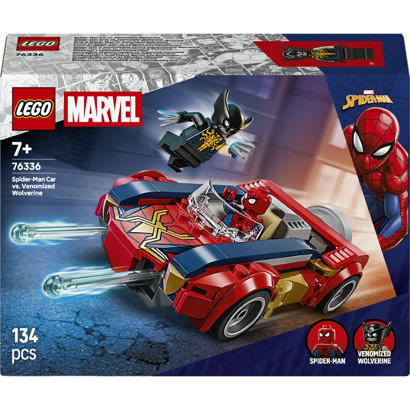 Marvel Spider-Man Car vs. Venomized Wolverine (76336)