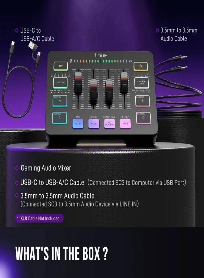 SC3 - XLR 48V Phantom Power RGB Lighting