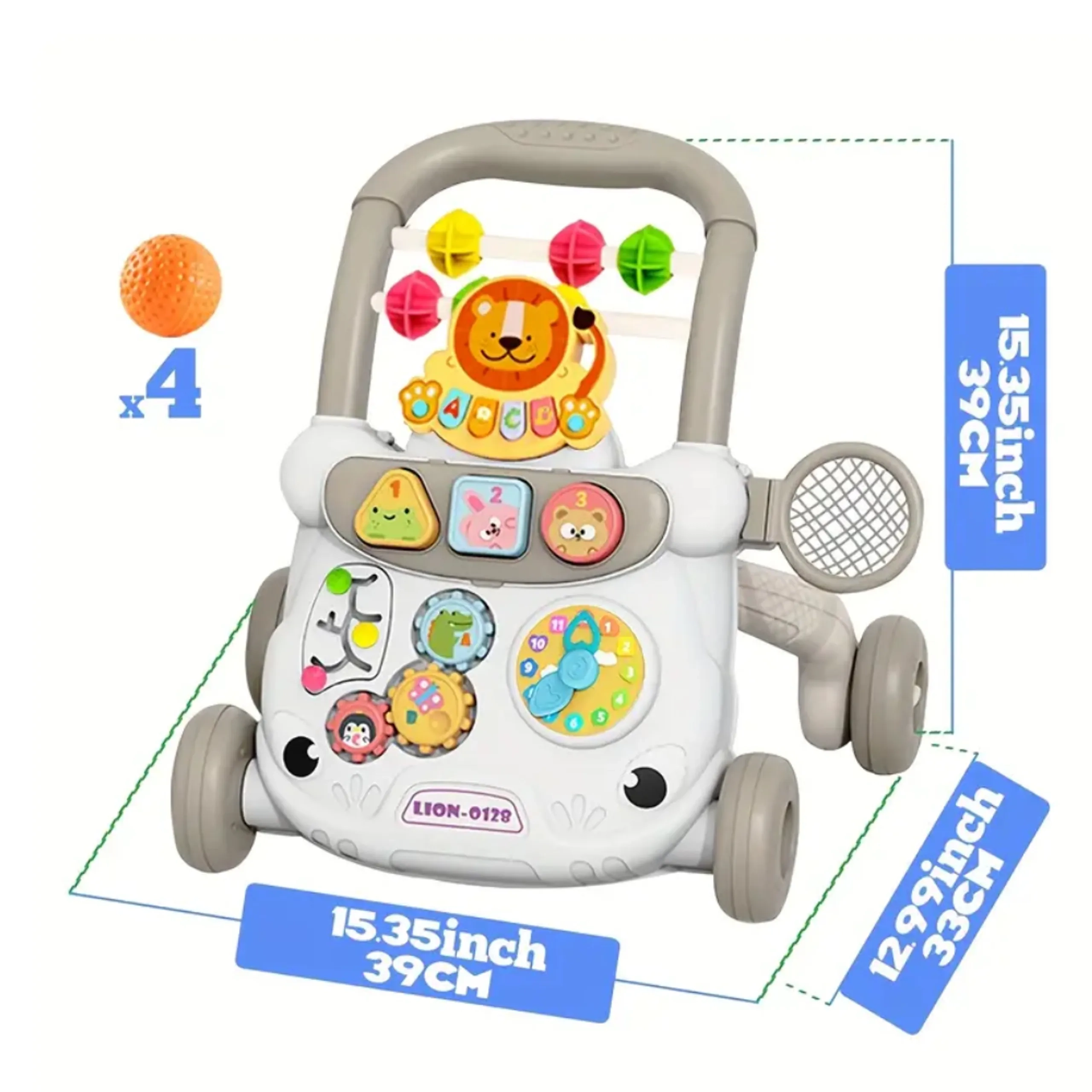 Carter Multifunctional Activity Baby Walker - 3-in-1 Pink