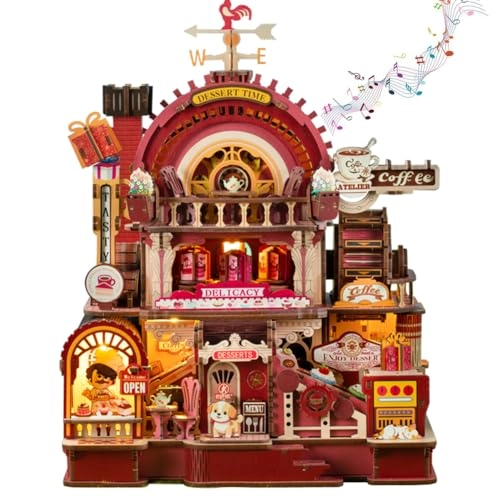 Miniature Wooden Dollhouse Furniture Kit - Creative Room 1:24