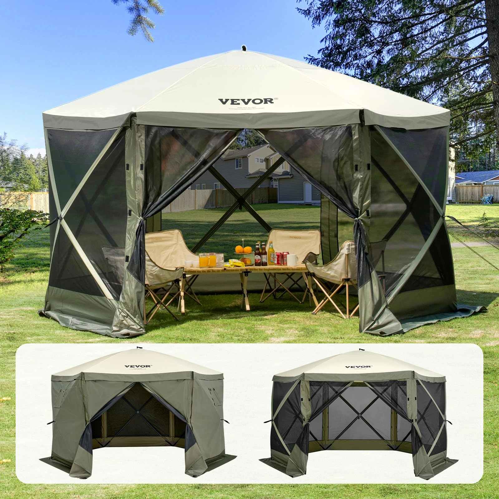 Vevor Pop Up Gazebo Tent - 144 Square Feet