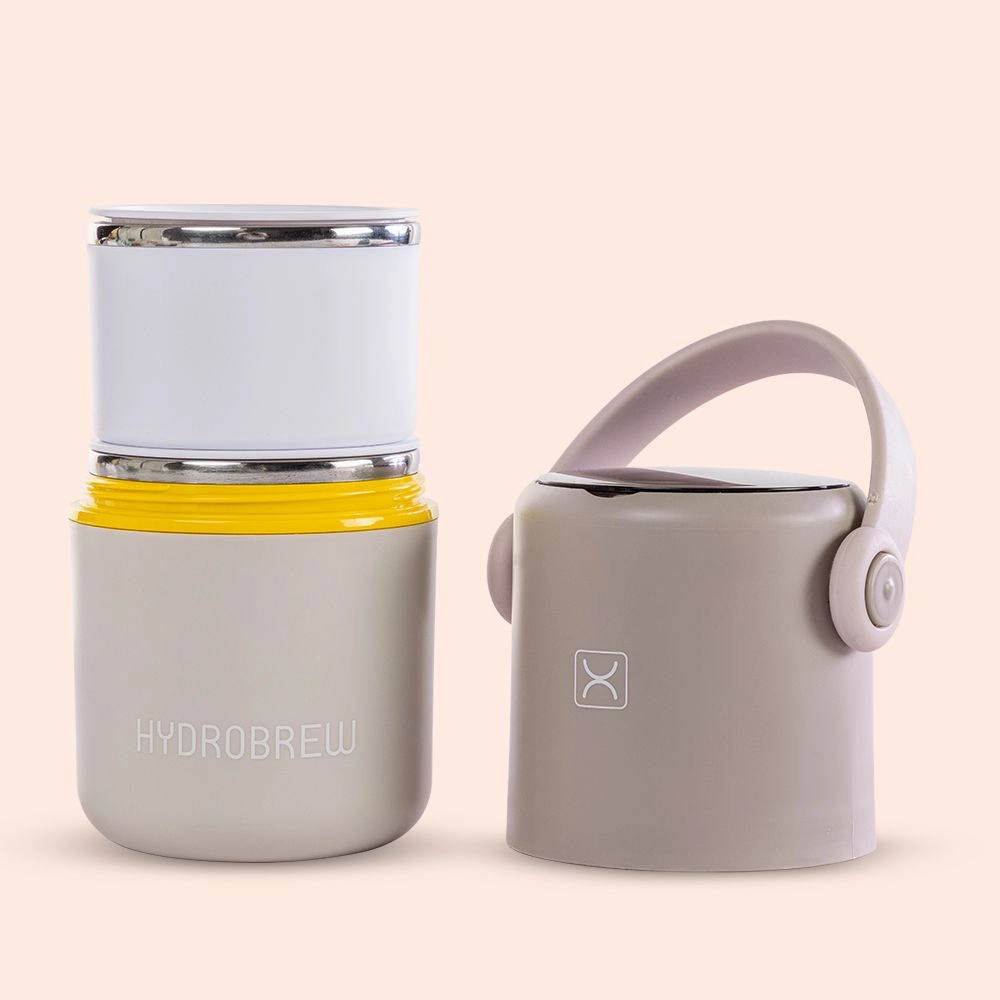 Double Decker SS Lunch Box - Sage And Amber 0.82L