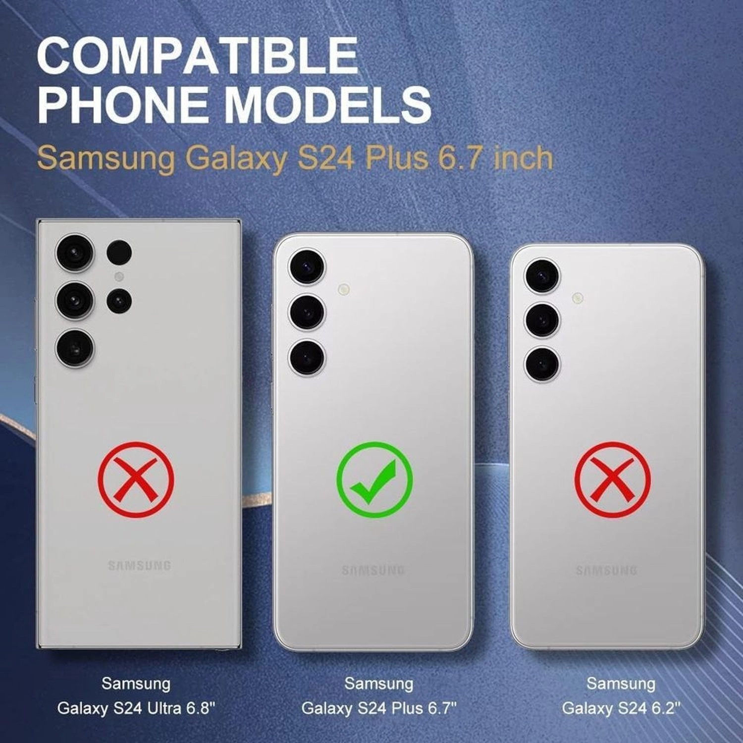 Clear Case for Samsung Galaxy S24 Plus