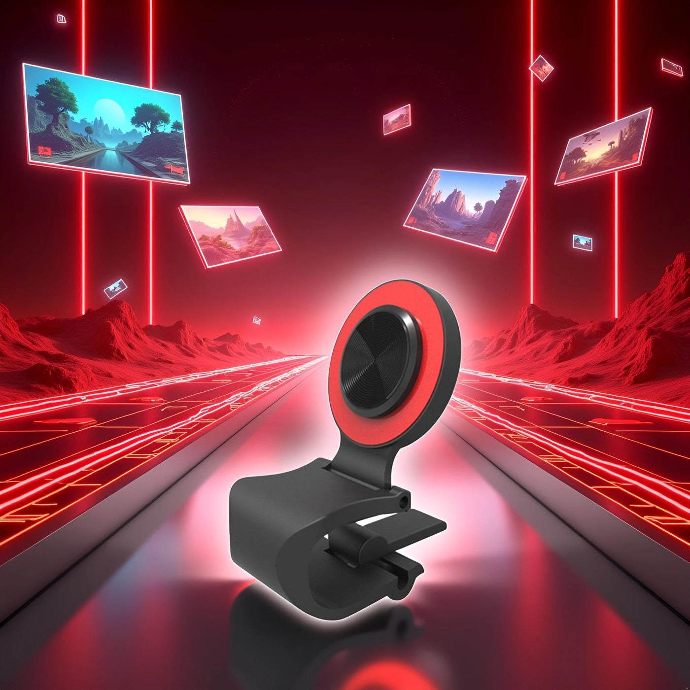 Mobile Phone Joystick Gaming Controller - Red L1R1