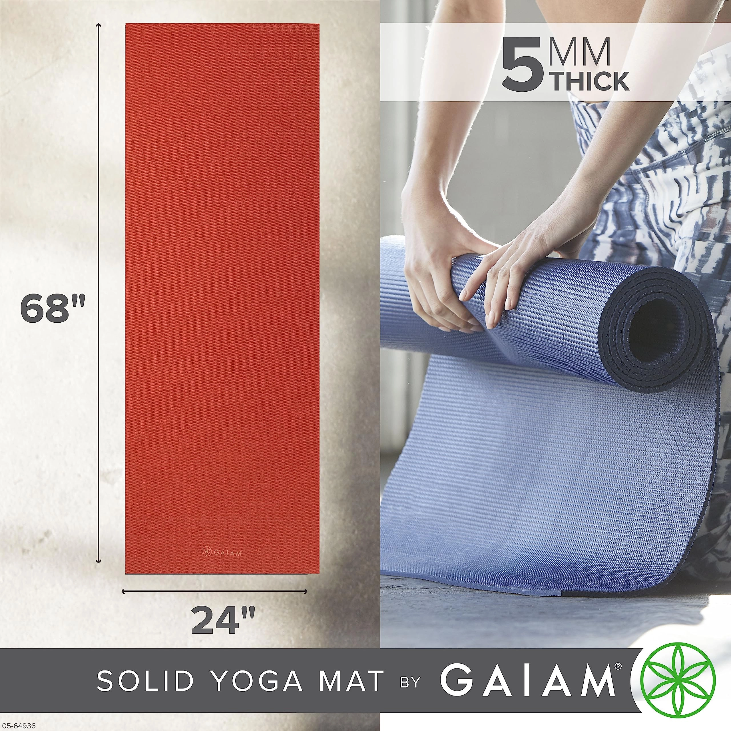 Yoga Mat - Polyvinyl Chloride 5mm