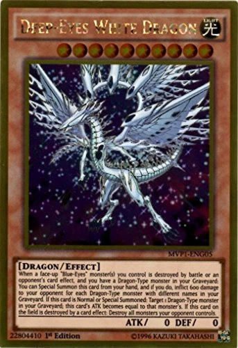 Deep-Eyes White Dragon MVP1-ENG05 - 1st Edition Gold Rare
