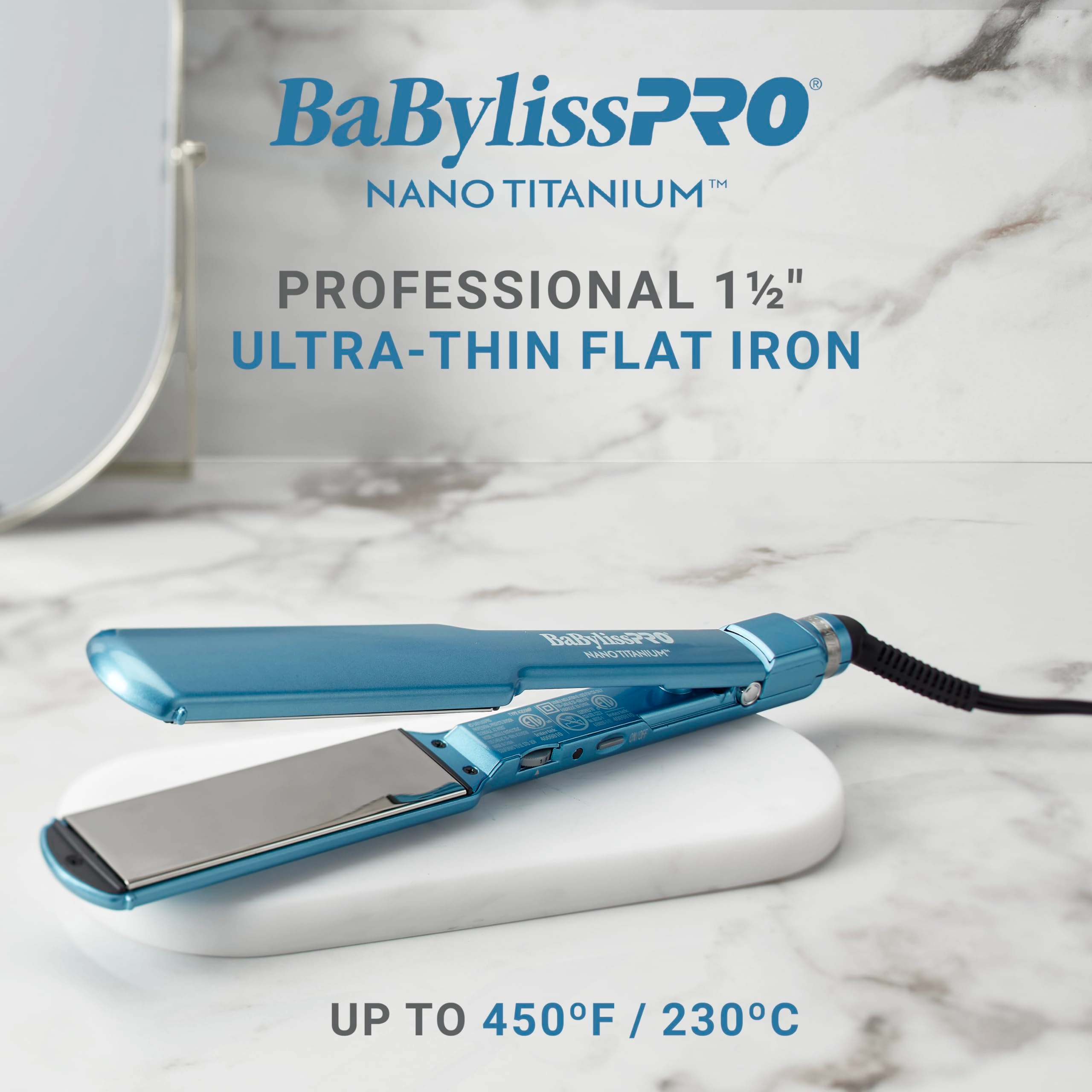 Nano Titanium Ultra-Thin Flat Iron - 1 inch
