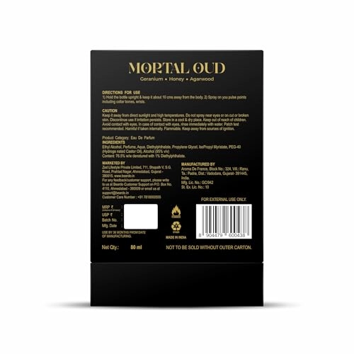 Mortal Oud Eau de Parfum 80ml