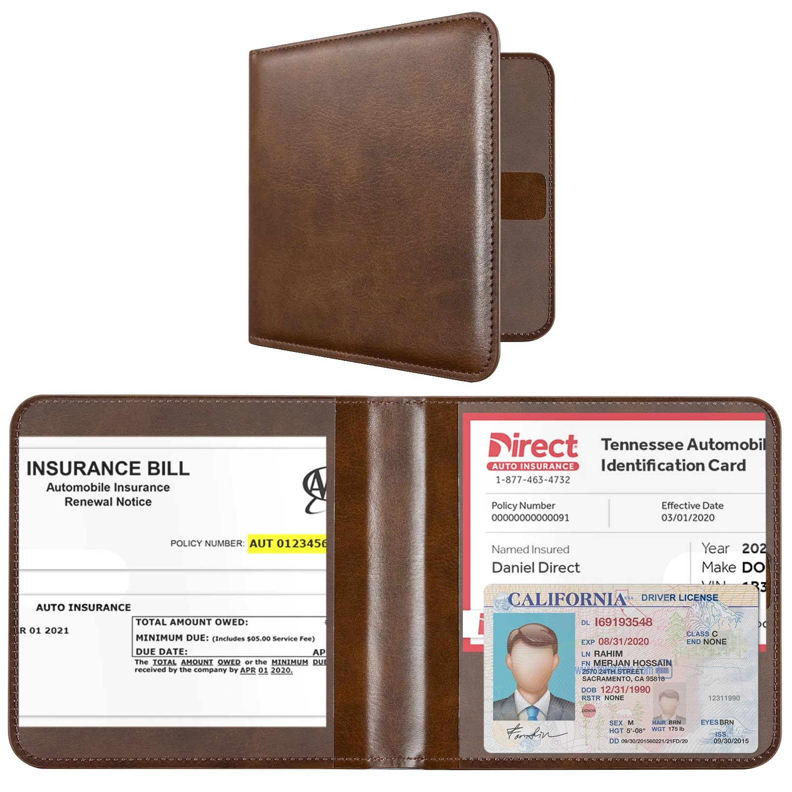 CoBak Car Registration and Insurance Holder - Small Lightweight