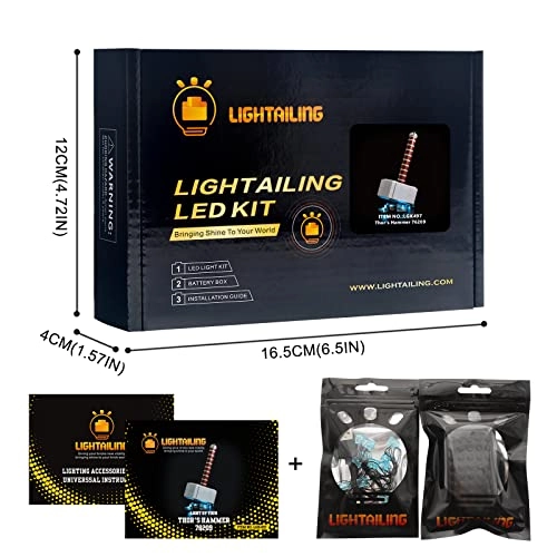 Led Light for LEGO Marvel Thor's Hammer 76209 - Plastic 1