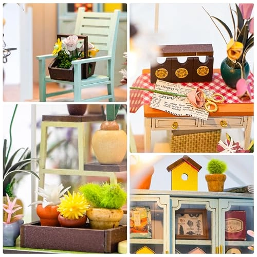 Miniature Dollhouse Kit - Castle Flower House